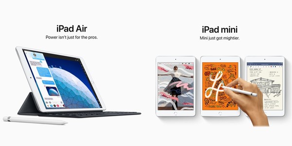 新款iPad Air和新款iPad mini