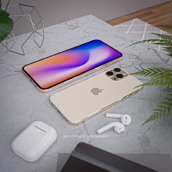 iPhone 12系列烘托图（图源推特）