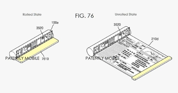 三星卷轴式手机规划图