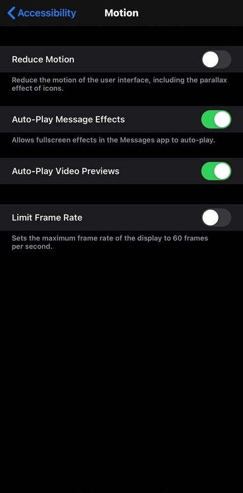 iPhone 11 Pro Max呈现了“约束改写率”的选项